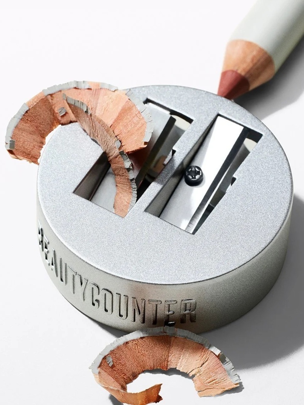 NIB Beautycounter Lip & Eye Pencil Metal Sharpener.